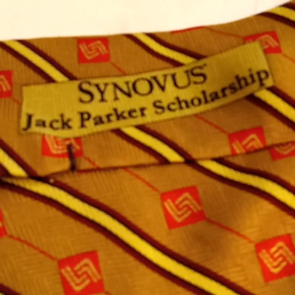 Buffalo Bay Trading Company Synovus Jack Parker Scholarship Award 100% Silk Tie